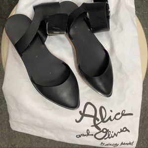 Alice + Olivia Reese Ankle Strap Flats